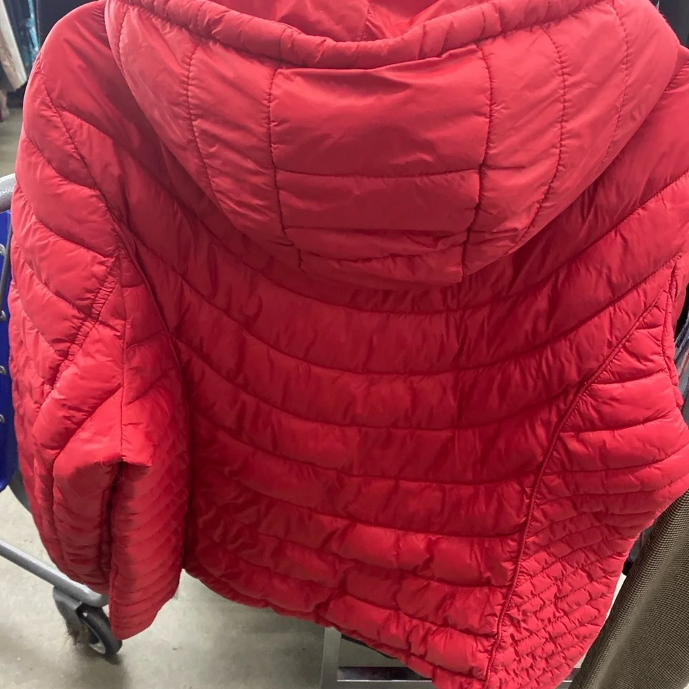 Michael Kors Vibrant Red Insulated Jacket - Picture 6 of 6